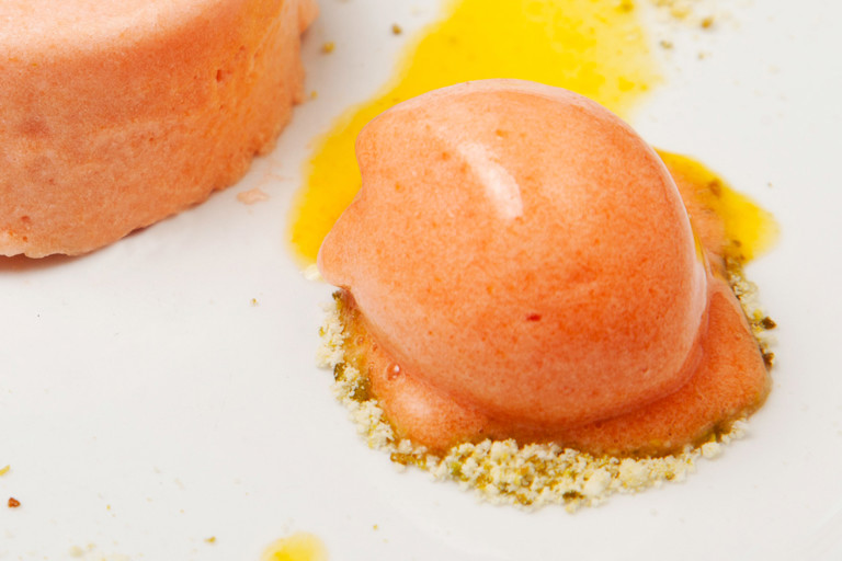 Blood orange sorbet