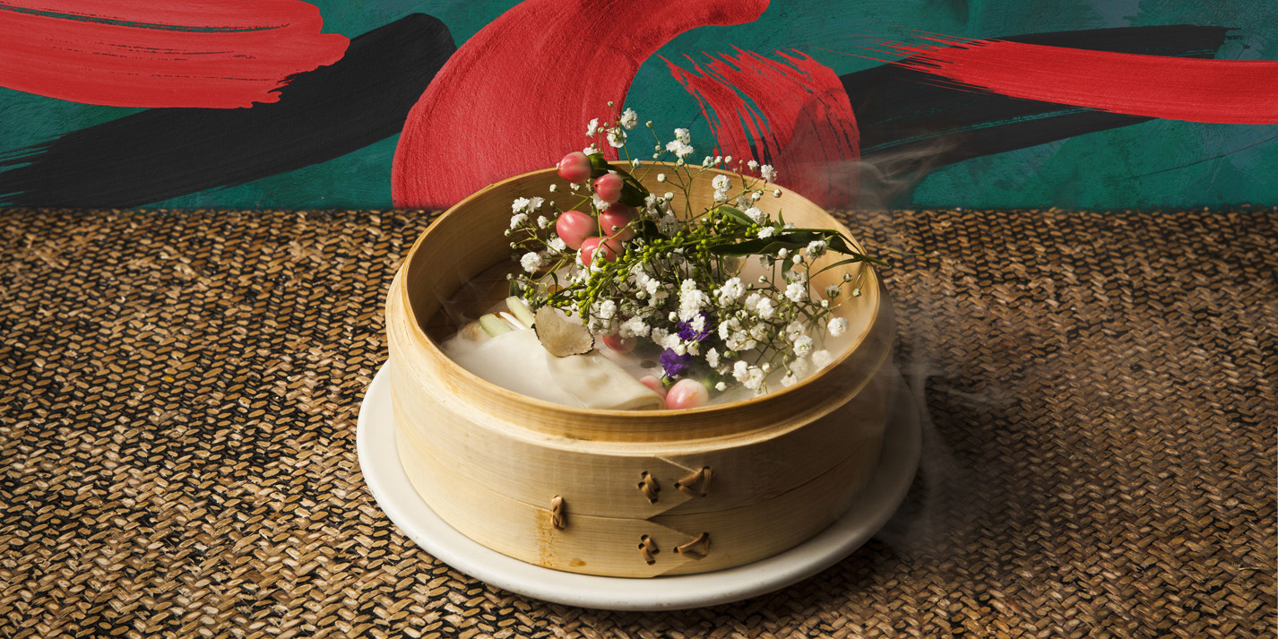 Painting a Picture 'Plum in a Golden Vase' Great British Chefs