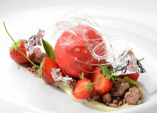 Mille Feuille Recipe with Strawberry Sorbet - Great British Chefs