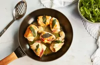 Involtini con prosciutto e fontina – Chicken and ham involtini