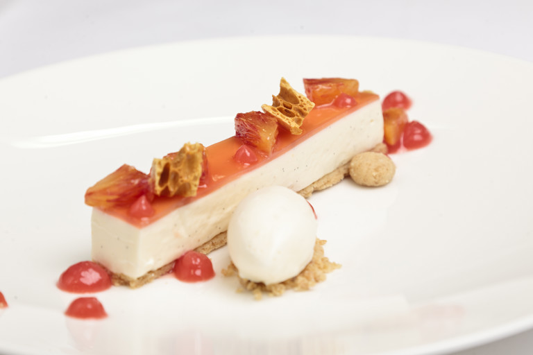 Mascarpone, orange, honey, milk