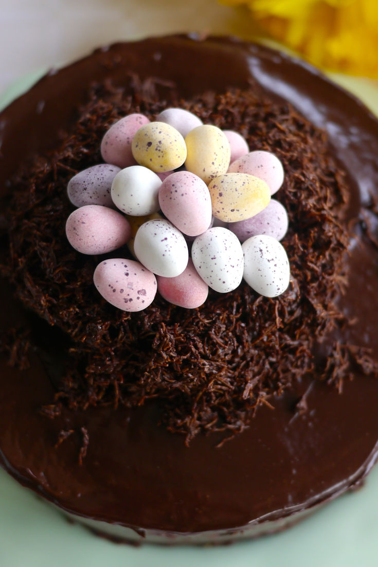 Easter nest cake Prinzregententorte