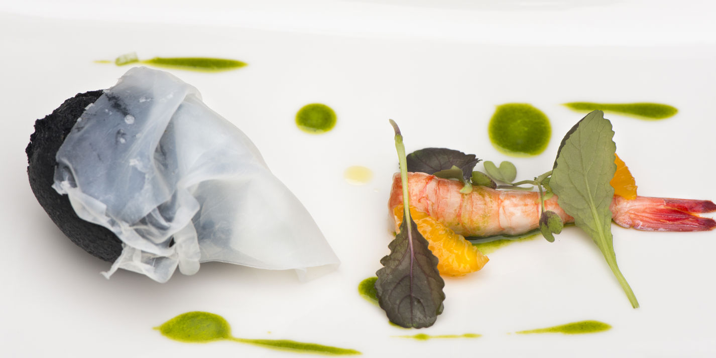 Squid Ink, Prawn and Burrata Recipe - Great Italian Chefs