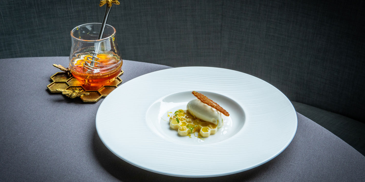 Lorna McNee's Honey Crémeux and Lemon Curd Recipe - Great British Chefs