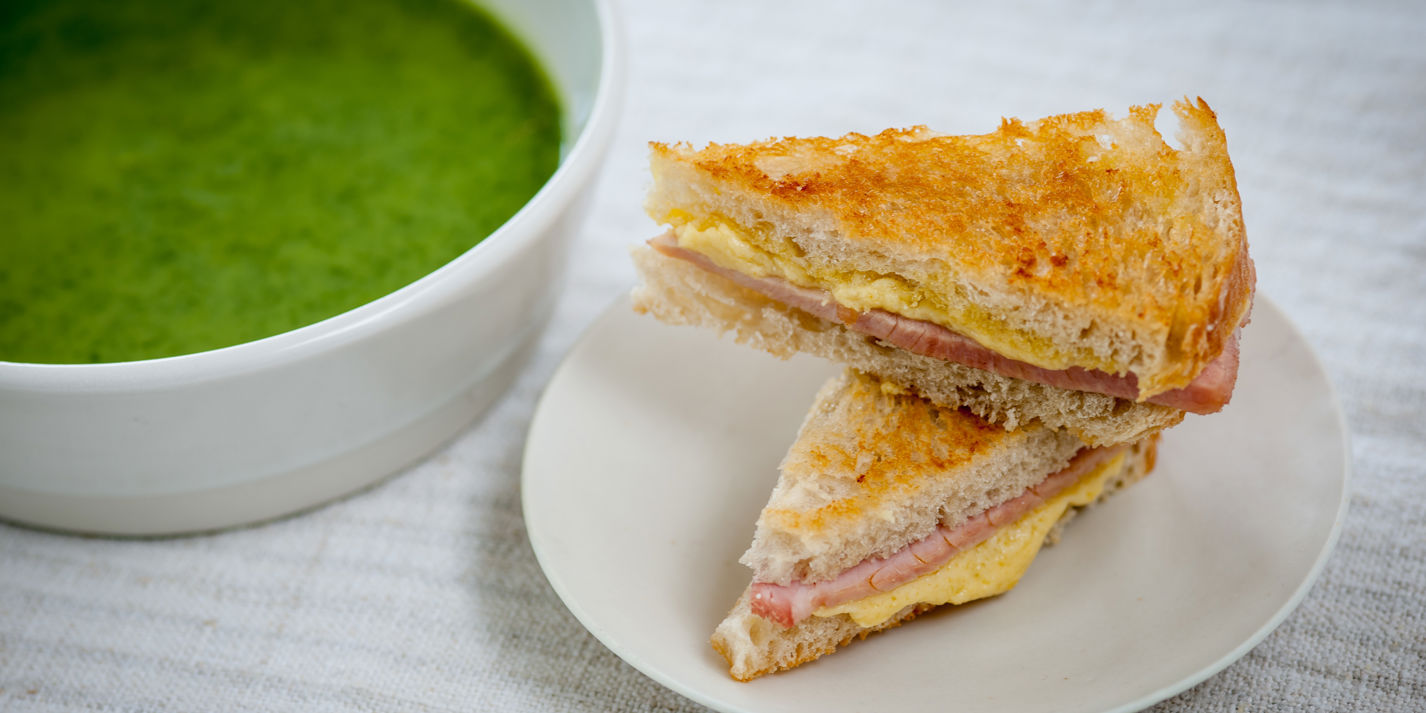 Watercress Soup Recipe With Cheddar Toasties - Great British Chefs