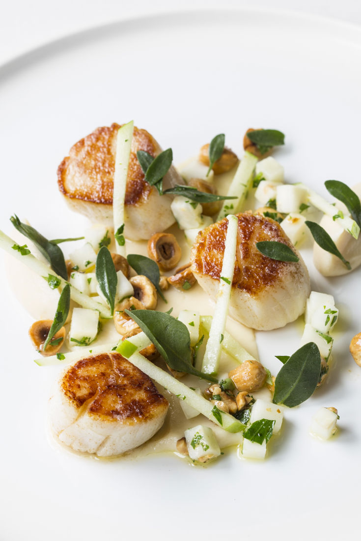 Pan-fried Scallops with Celariac Recipe - Great British Chefs