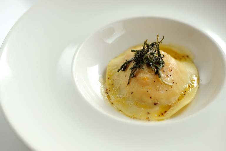 Butternut squash ravioli