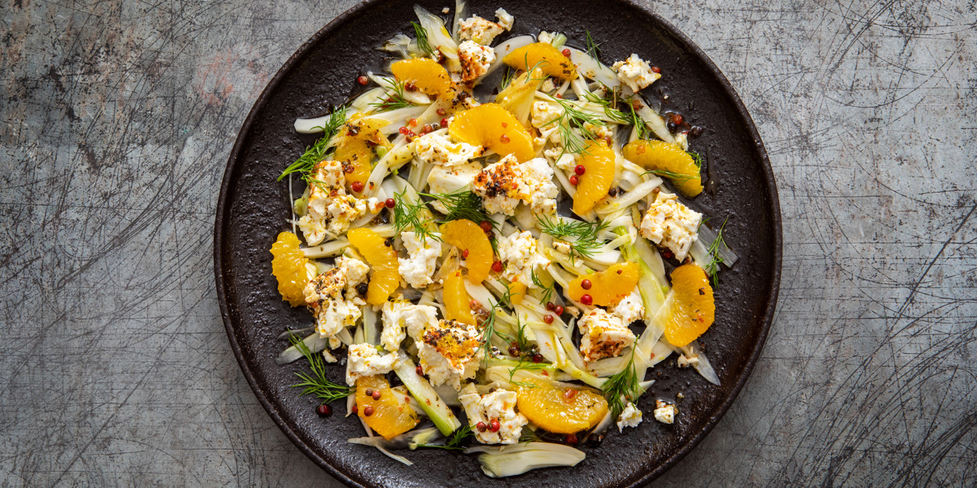 Fermented Orange, Fennel and Marinated Feta Salad Recipe - Great ...