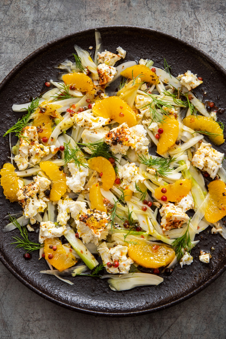 Fermented Orange, Fennel and Marinated Feta Salad Recipe Great