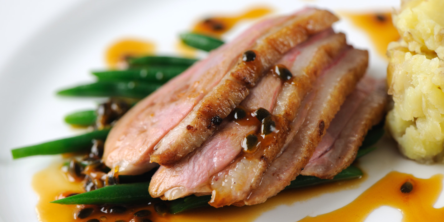 Duck Breast Recipe With Passion Fruit Sauce - Great British Chefs