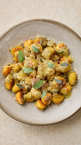 Gnocchi with brown butter and sage pesto recipe reel