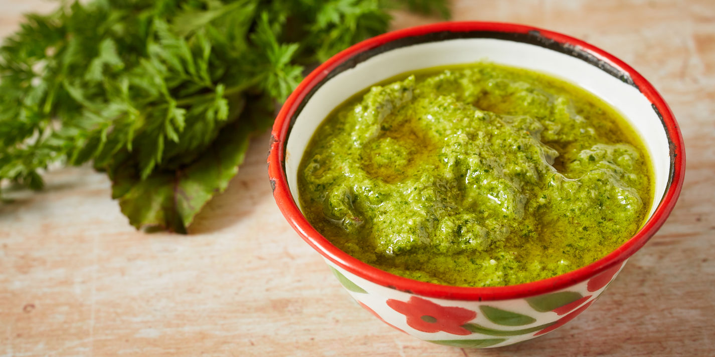 Veg Top Pesto Recipe - Great British Chefs