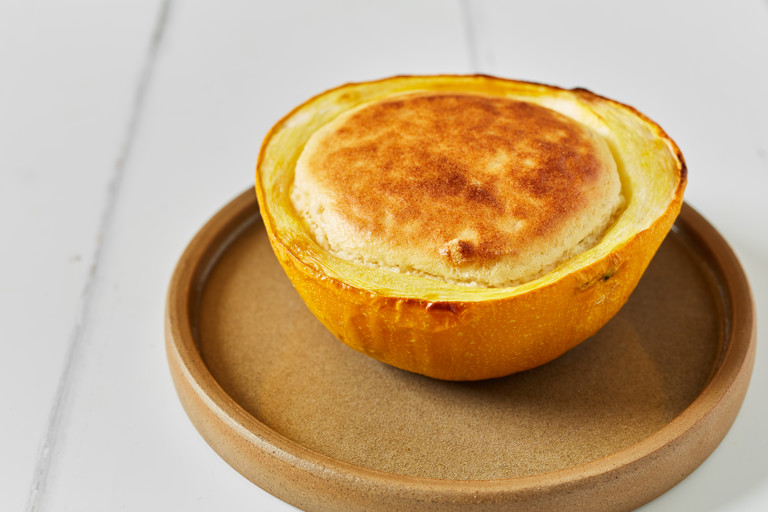 Marrow and cheddar soufflé