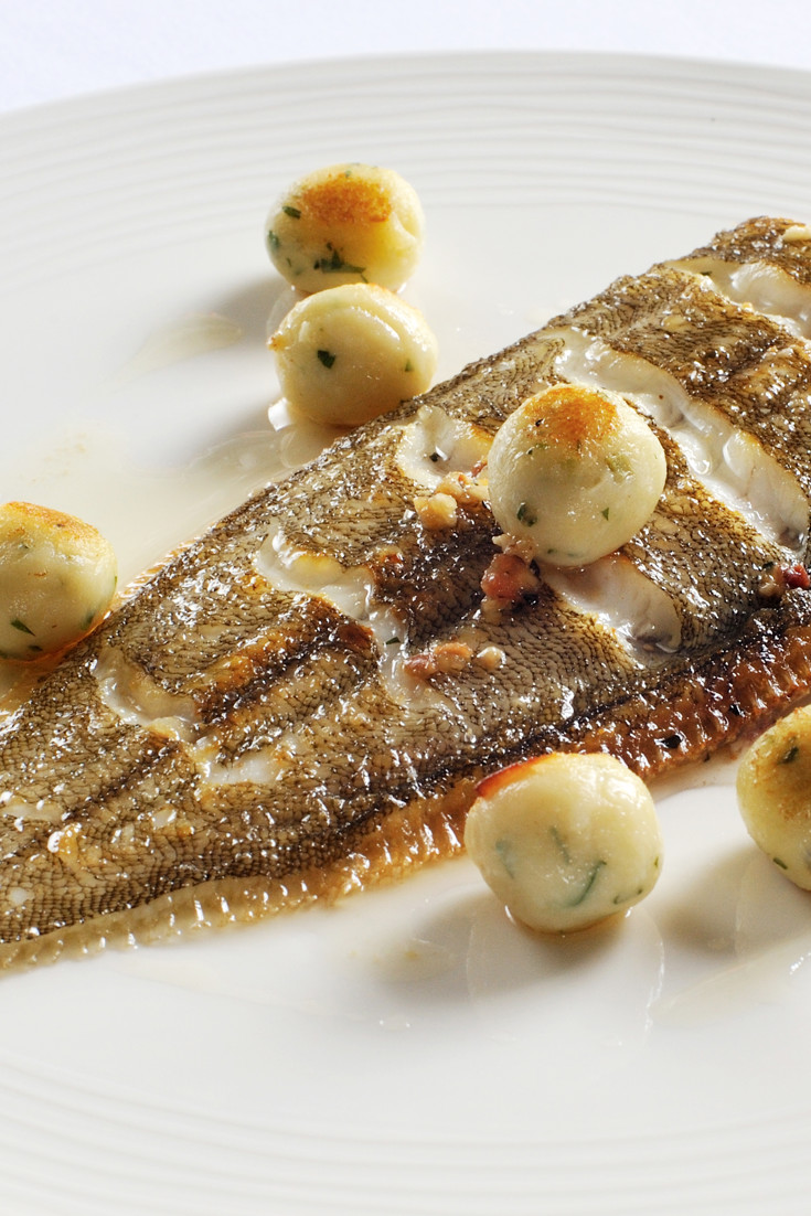 Dover Sole & Tarragon Stuffing, Potato Dumplings Great British Chefs