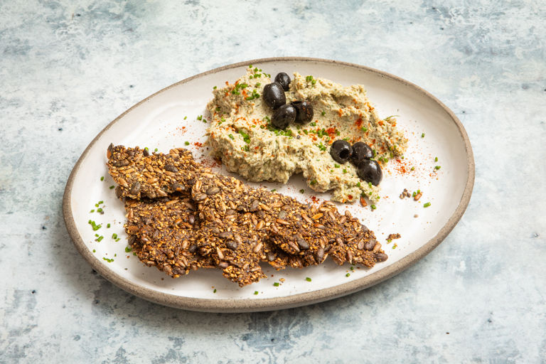 Smoked Mackerel Pâté with Sunflower Seed Crisps and Lemongrass Oil ...