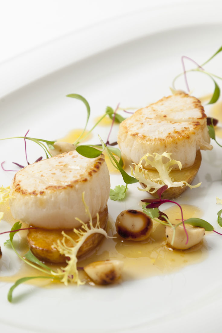 Scallop Salad Recipe With Cobnuts - Great British Chefs