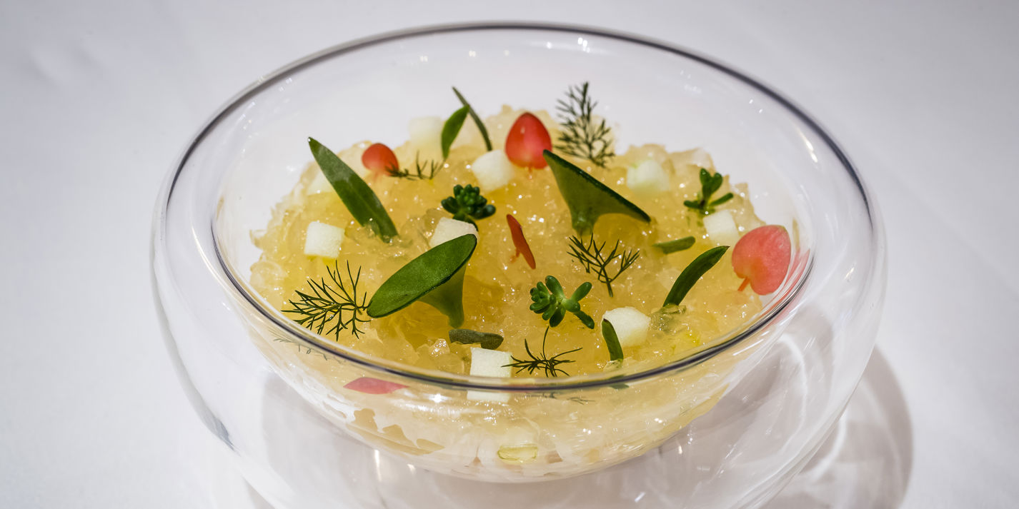 Crab With Apple Recipe Great British Chefs   Img53774.whqc 1426x713q80fpt306fpl509 