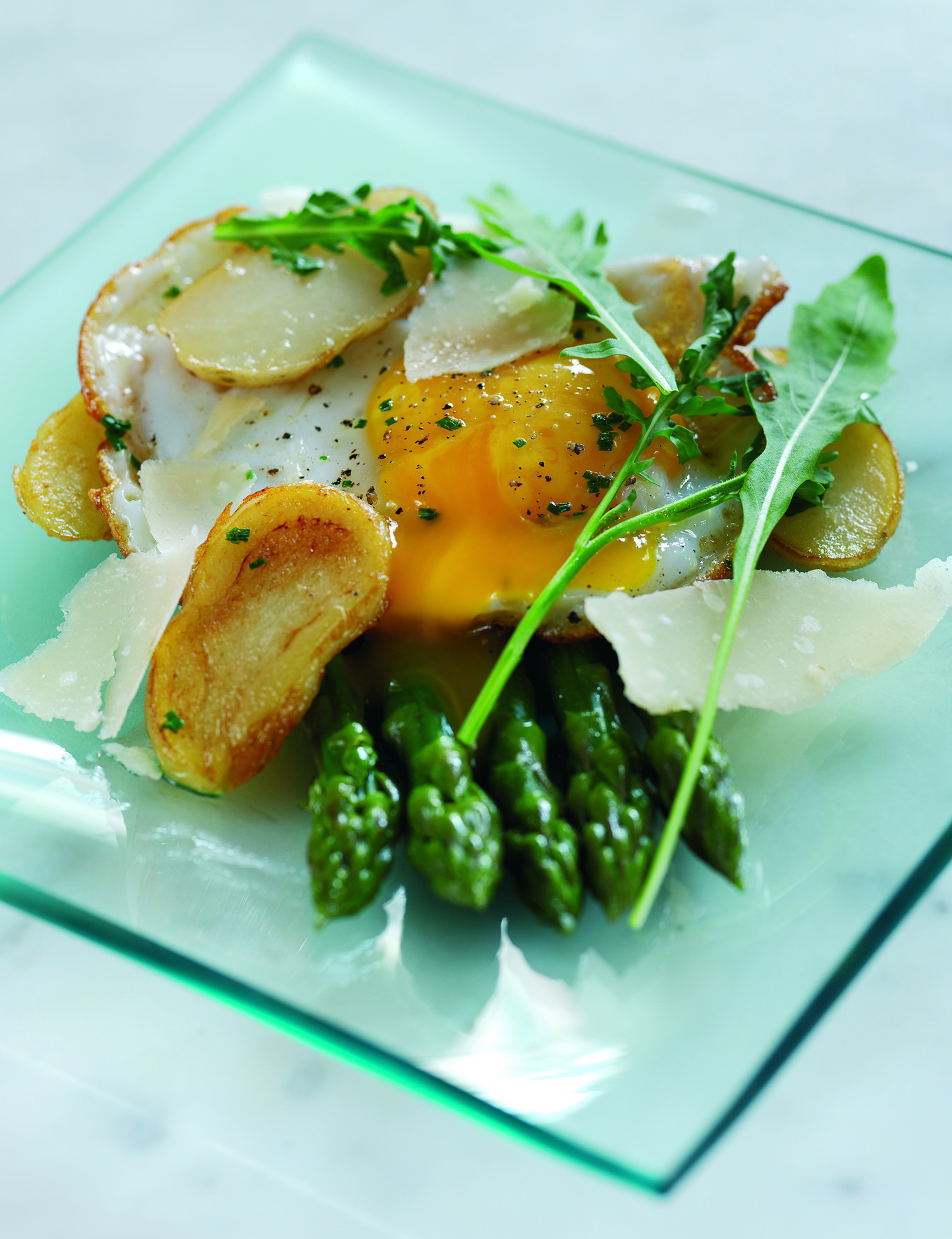 Jersey Royals and grilled asparagus with Caesar dressing, anchovies and  Parmesan – appetite magazine