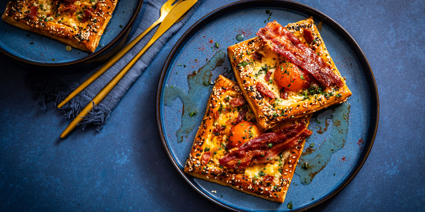 Cheesy Egg And Bacon Tartlets Recipe - Great British Chefs