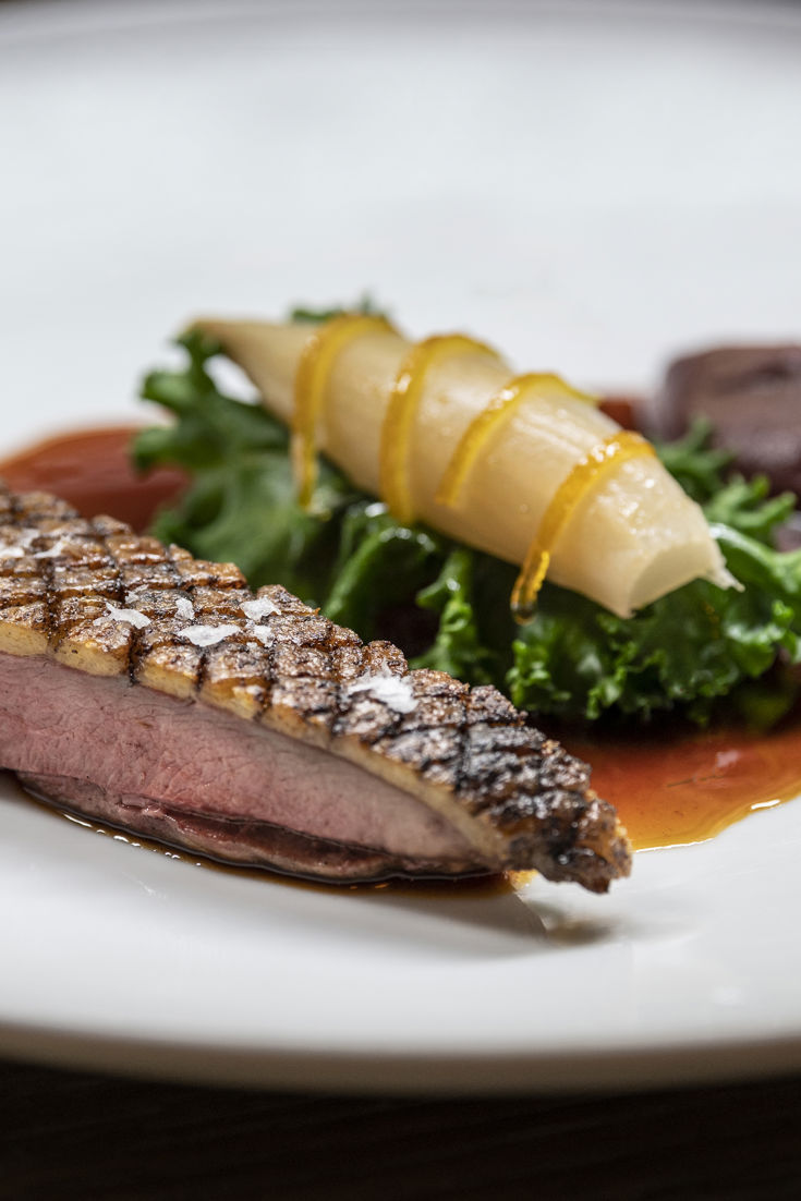 Duck with Quince, Endive and Candied Orange Recipe - Great British Chefs