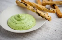 Cheddar cheese and chive mayonnaise 
