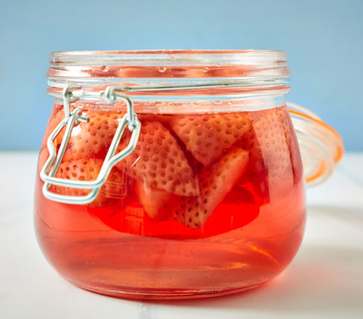 Strawberry gin