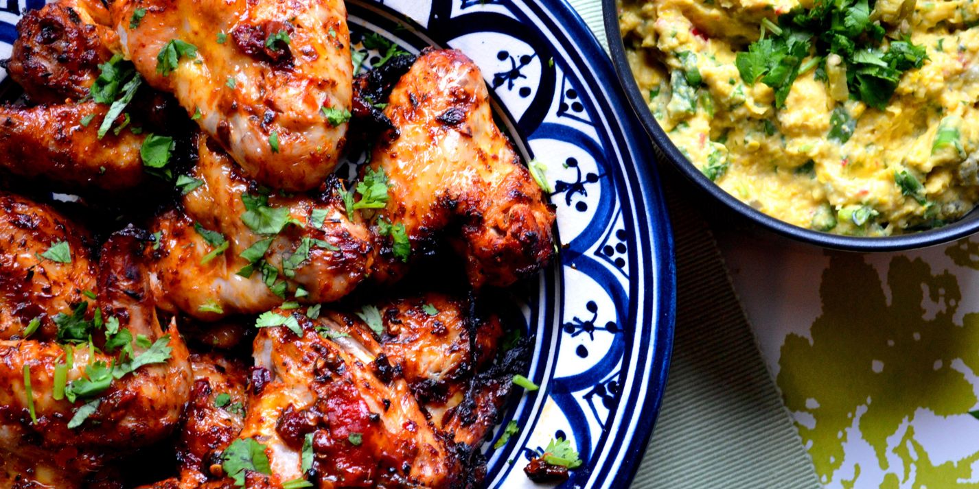 Mexican chipotle wings with creamed corn recipe - Great British Chefs