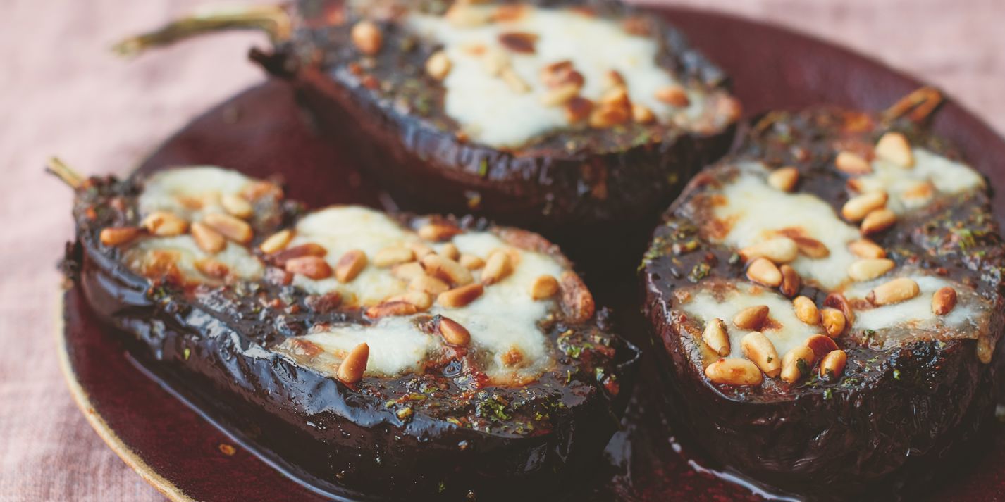 Cheese and Sweet Chermoula Aubergine Recipe - Great British Chefs