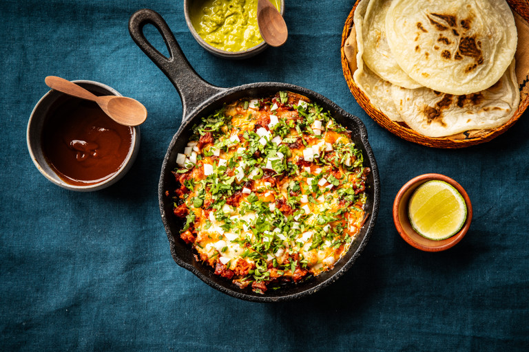 Choriqueso (melted cheese and chorizo dip)