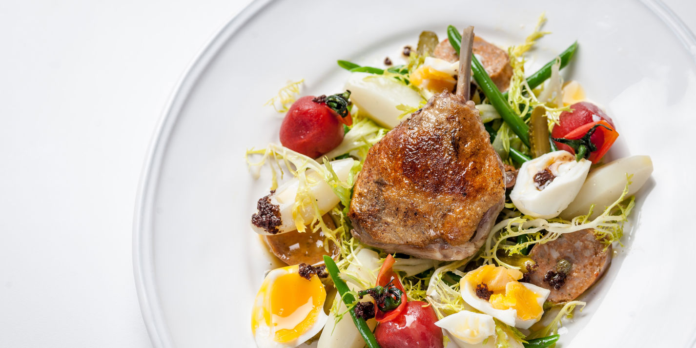Duck Leg Salad Recipe - Great British Chefs