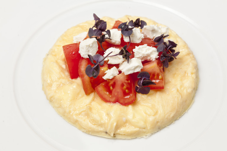 Open omelette