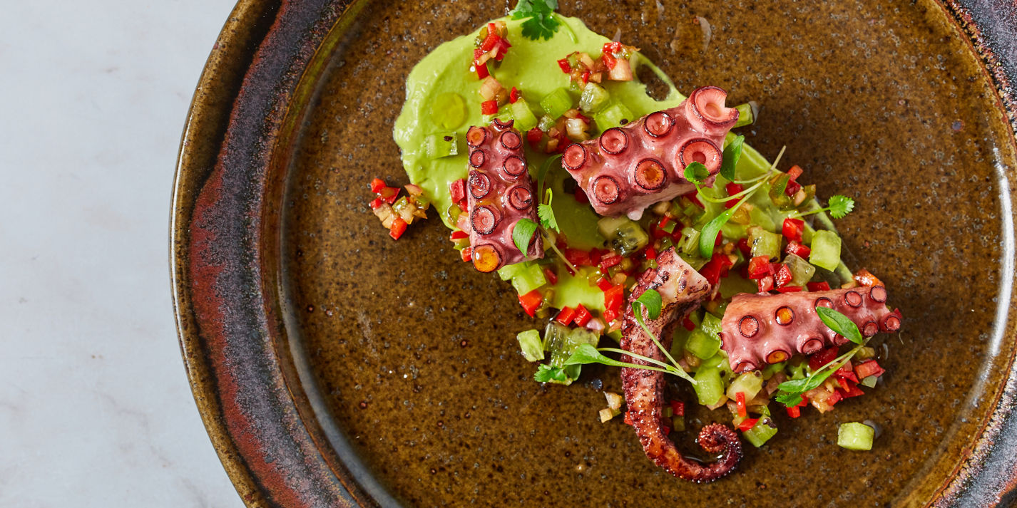 Galician Octopus Salad Recipe with Avocado Cream - Great British Chefs