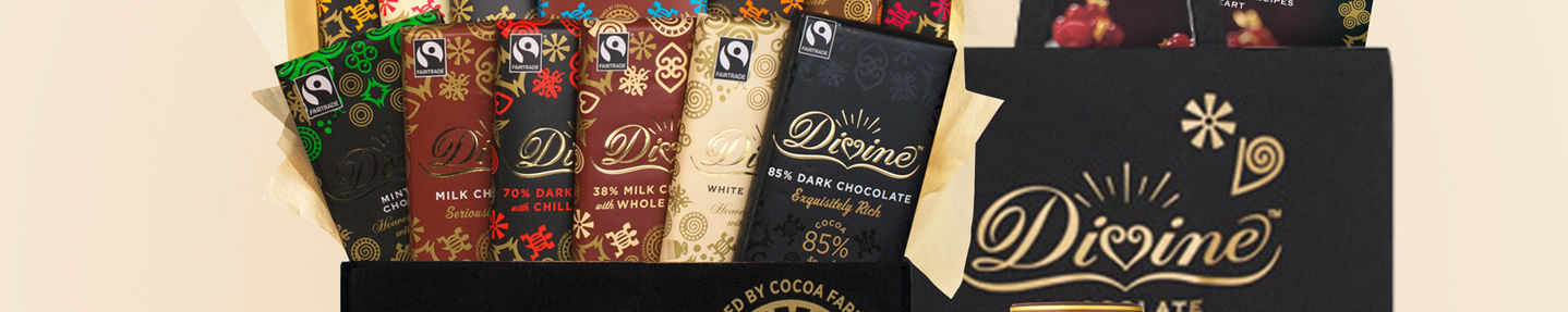 Win a Divine Chocolate hamper worth £75. Plus three runner up Tasting Kits