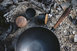 A cast iron pan made by Skeppshult