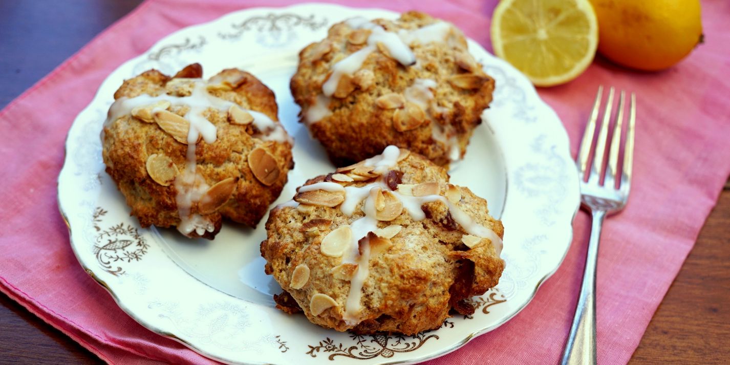 Cherry, Lemon & Almond Scones Recipe - Great British Chefs
