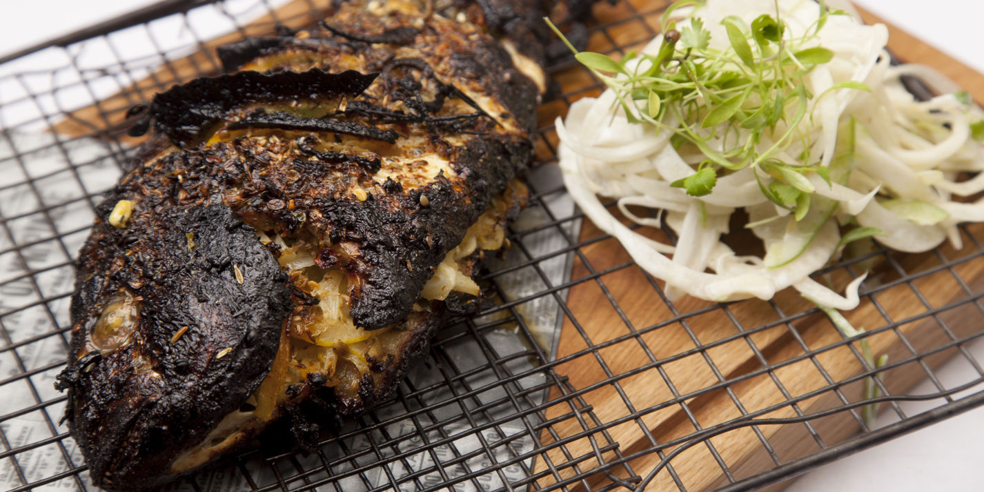 Whole Grilled Sea Bream Recipe - Great British Chefs