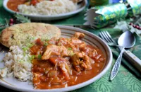 Low-calorie turkey curry