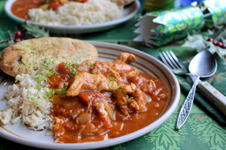 Low-calorie turkey curry