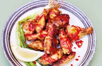 Miso grilled chicken wings