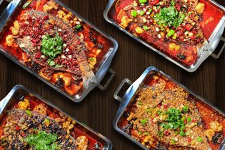The sea bass dishes at Barshu Sichuanese restaurant in London