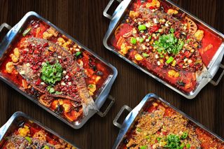 The sea bass dishes at Barshu Sichuanese restaurant in London