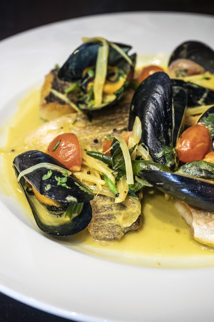 Sea Bass, Mussel and White Wine Curry Recipe Great British Chefs