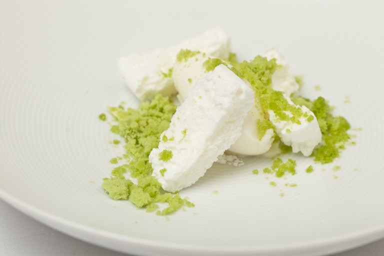 Yoghurt, pine and herbs