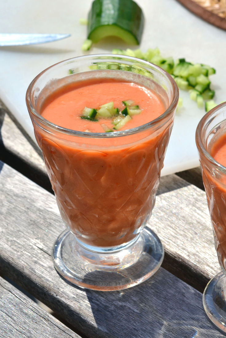 Watermelon Cucumber Gazpacho Recipe