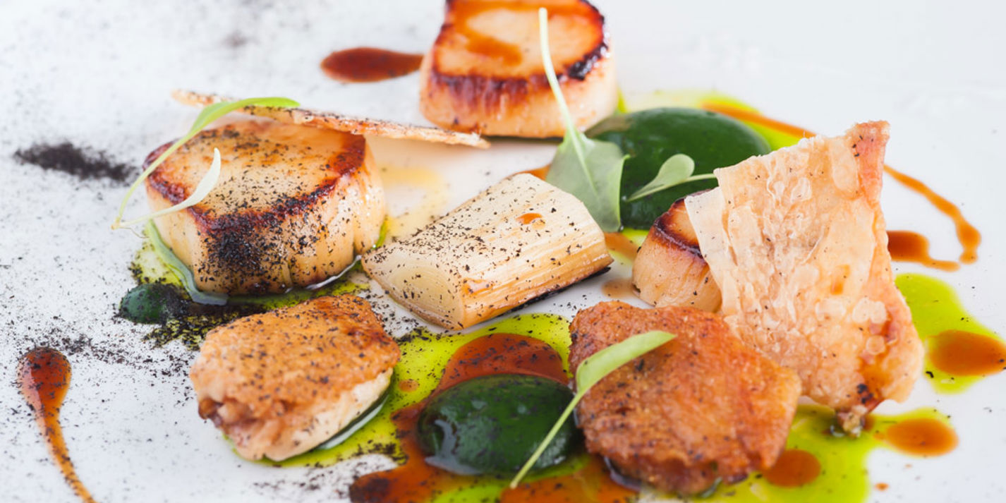 Scallops with Leeks and Dill Recipe - Great British Chefs