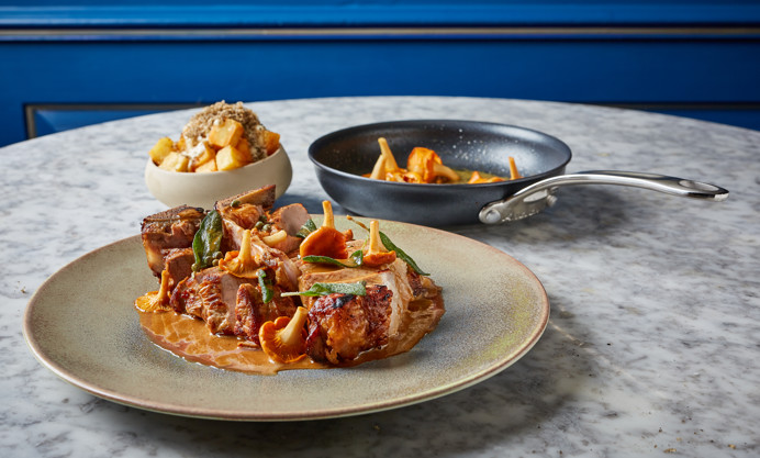 Veal T Bone With Girolles And Cheese Sauce Recipe Great British Chefs 2203