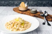 Apple and chicory risotto