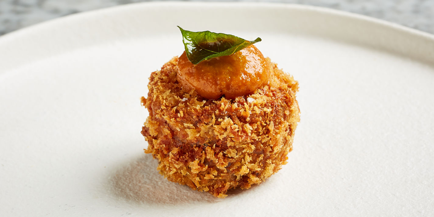 Crispy Pig Head and Goan Sausage Fritters Recipe - Great British Chefs