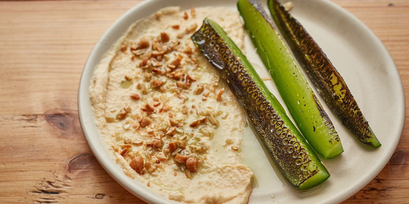 Charred Cucumber with Miso Crème Fraiche Recipe - Great British Chefs