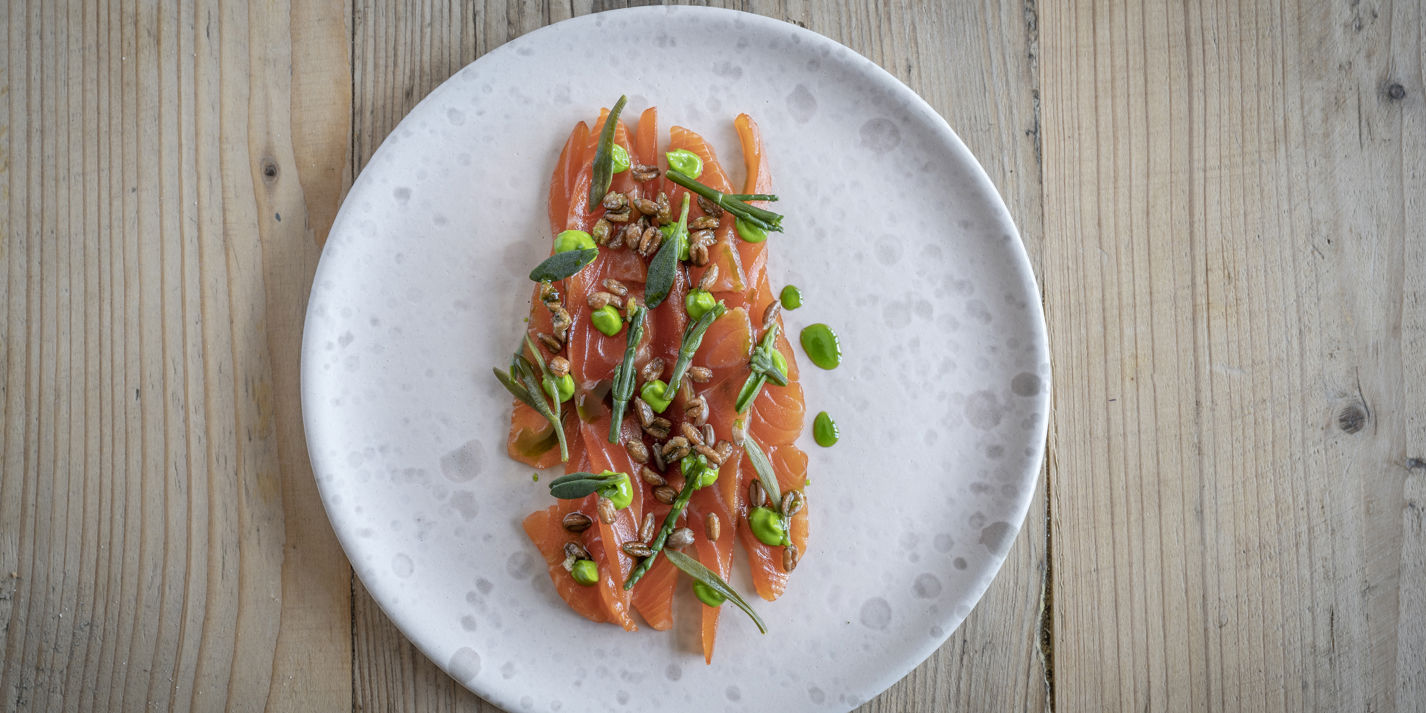Kimchi-Cured Sea Trout Recipe - Great British Chefs